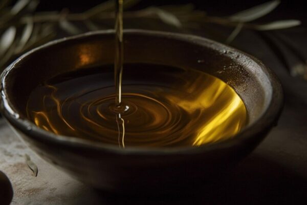 Eliseu aumenta o azeite da viúva. Foto de uma botija de azeite sendo cheia.